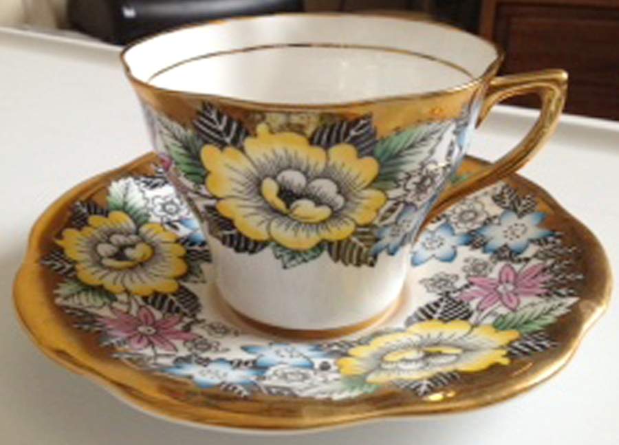 4983 Flat Cup & Saucer Set by Rosina-Queens-1