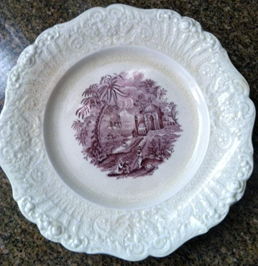 Oriental (Mulberry, Renaissance) Salad Plate by Ridgway (Ridgways)-1
