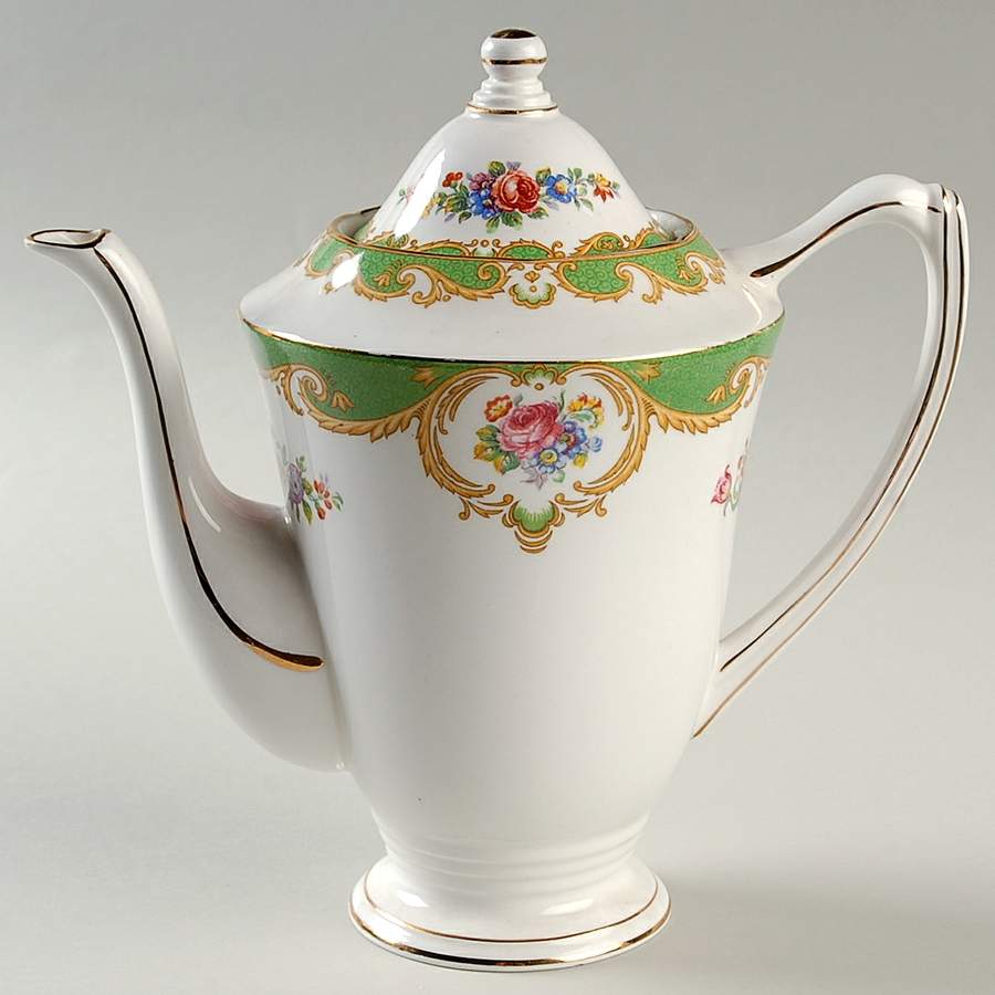 Cheltenham Green Small Coffee Pot & Lid by Royal Grafton-1