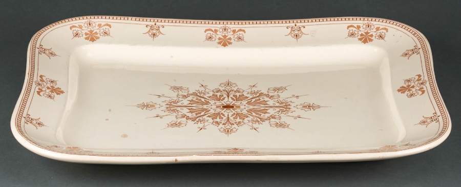 Versailles Brown 18" Rectangular Serving Platter by Royal Doulton-1