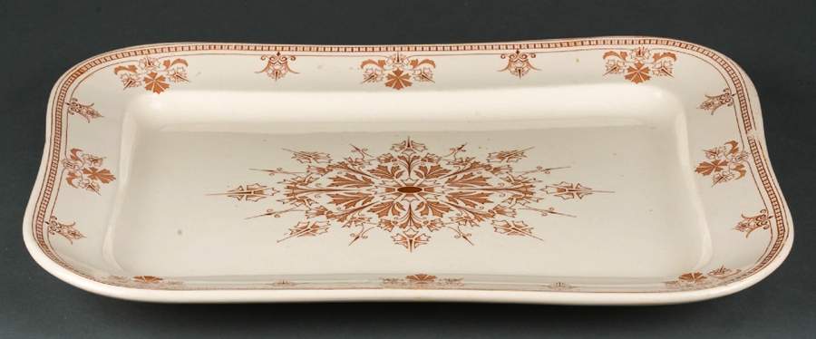 Versailles Brown 16" Rectangular Serving Platter by Royal Doulton-1