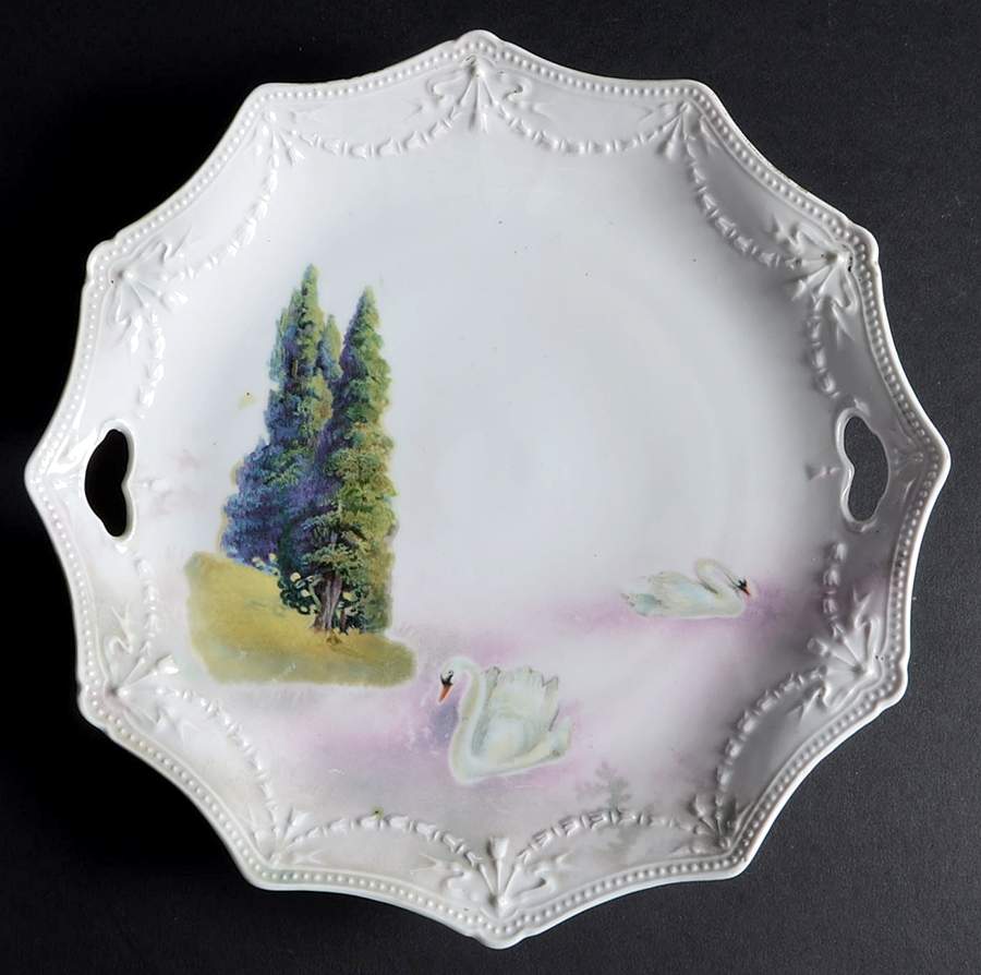 RPU57 Handled Cake Plate by RS Prussia-1