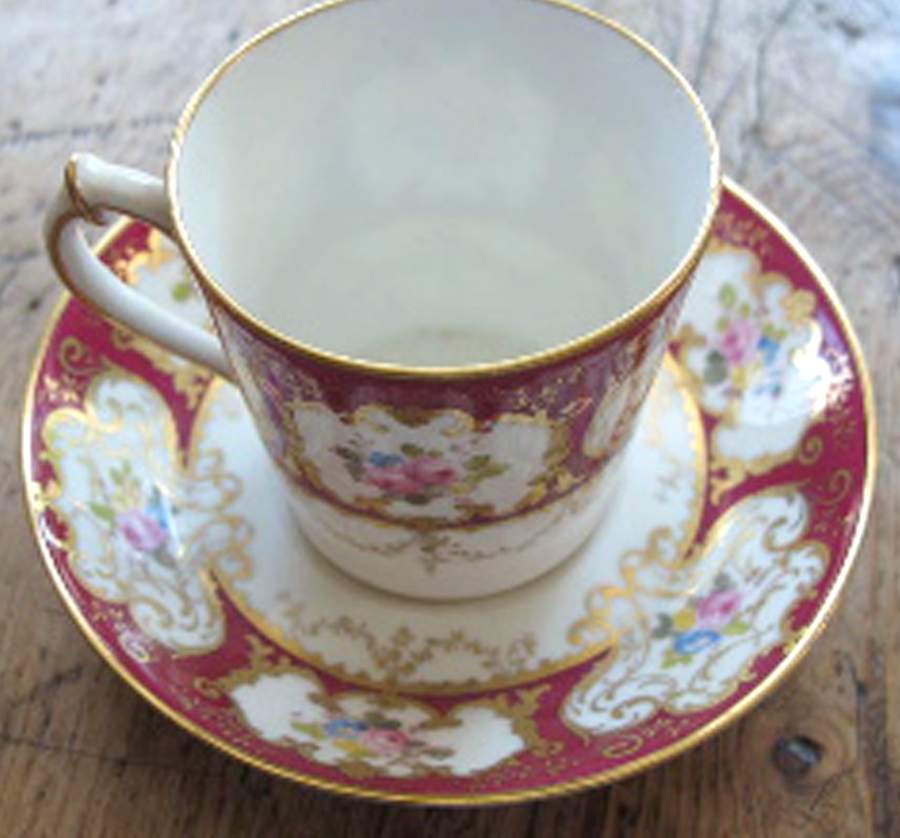 8305 Flat Demitasse Cup & Saucer Set by Royal Crown Derby-1