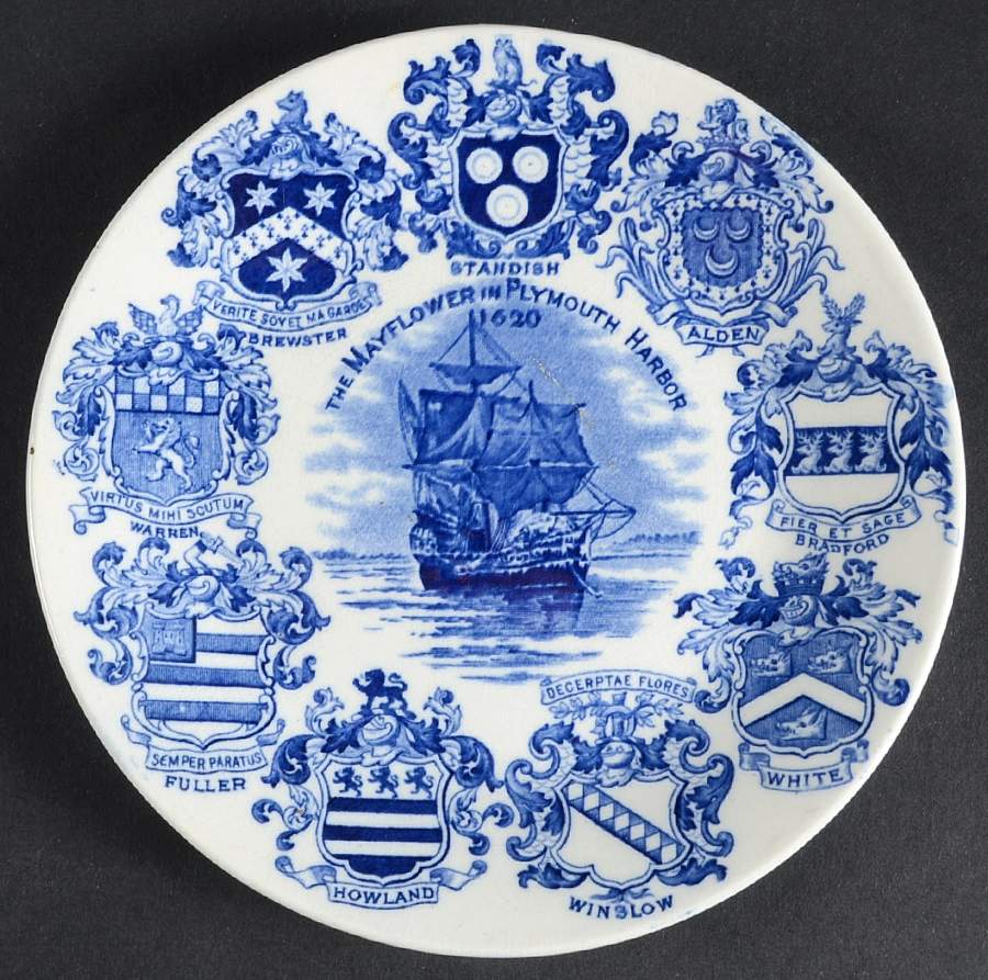 Mayflower Families Bread & Butter Plate by Rowland & Marsellus-1