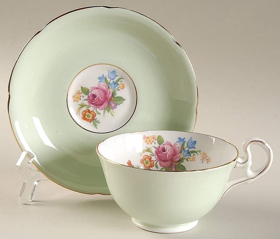 6715 Footed Cup & Saucer Set by Royal Grafton-1