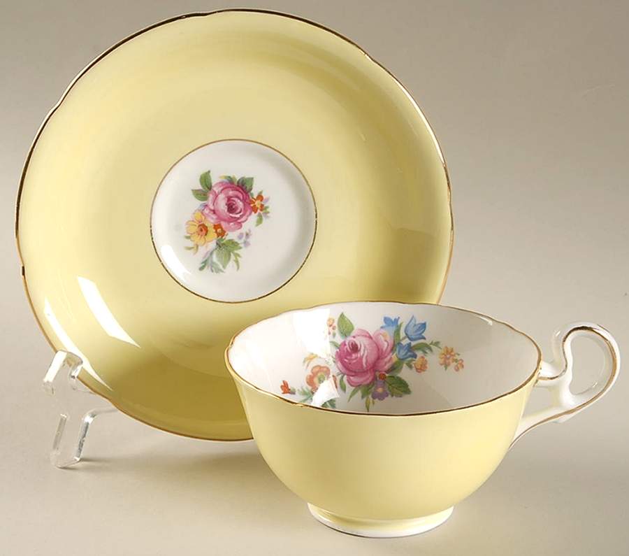 6715 Footed Cup & Saucer Set by Royal Grafton-1