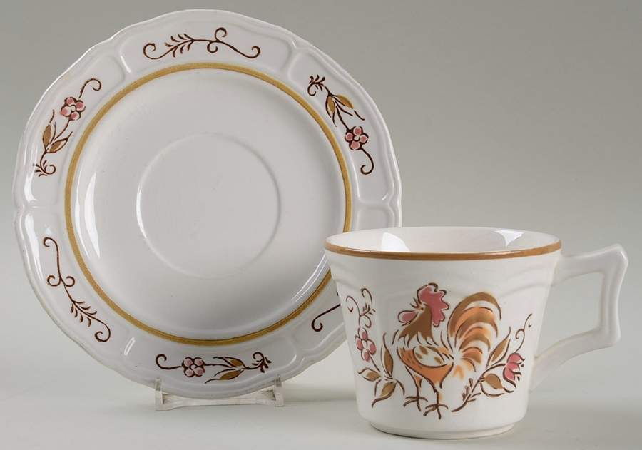 Rise N'shine Flat Cup & Saucer Set by Royal M-Mita-1