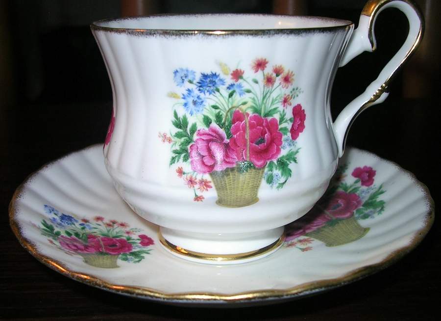 RST220 Footed Cup & Saucer Set by Royal Stafford-1