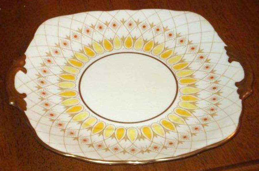 RST221 Square Handled Cake Plate by Royal Stafford-1