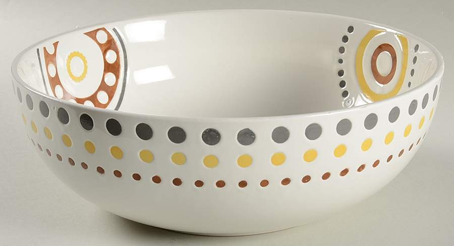 Circles and Dots 10" Round Serving Bowl by Rachael Ray-1