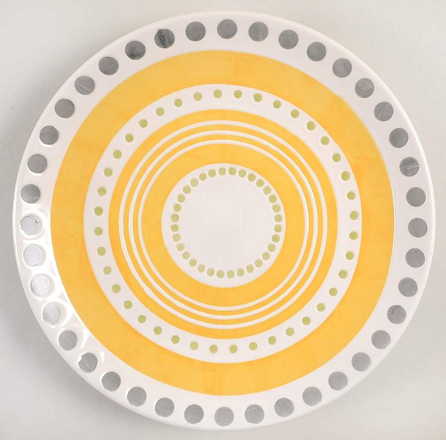 Circles and Dots Salad Plate by Rachael Ray-1