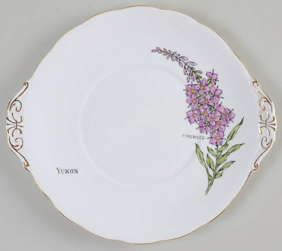 Whitehorse Yukon Handled Cake Plate by Royal Standard-1