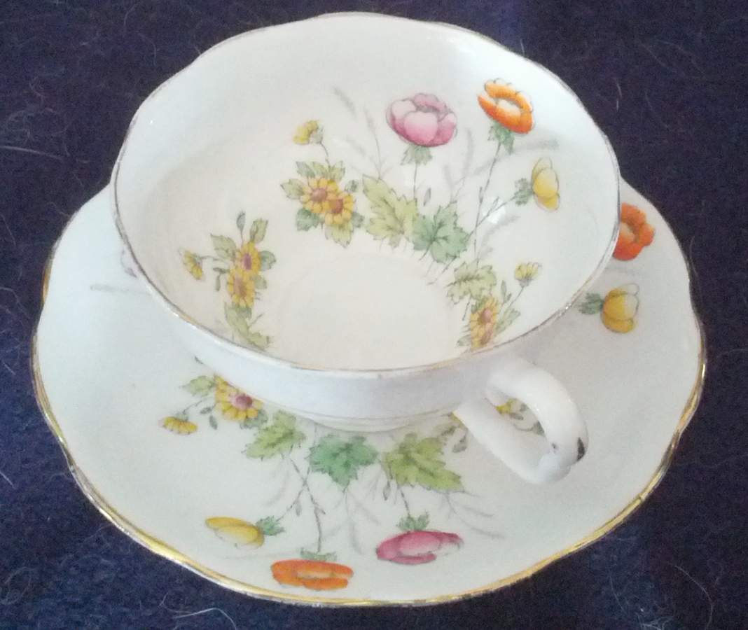 Springtime Footed Cup & Saucer Set by Royal Albert-1