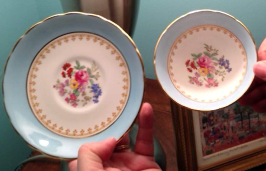373a Footed Cup & Saucer Set by Royal Chelsea-1