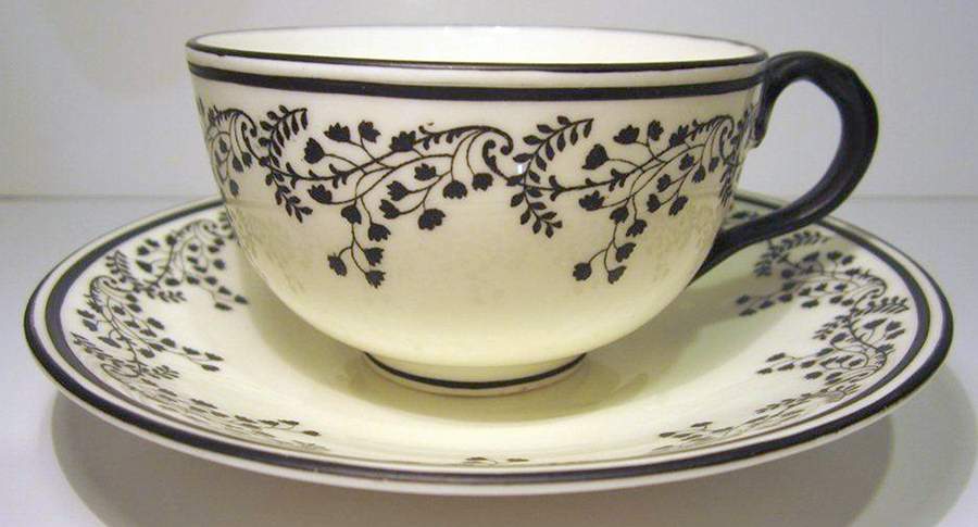 ROC241 Flat Cup & Saucer Set by Royal Cauldon-1