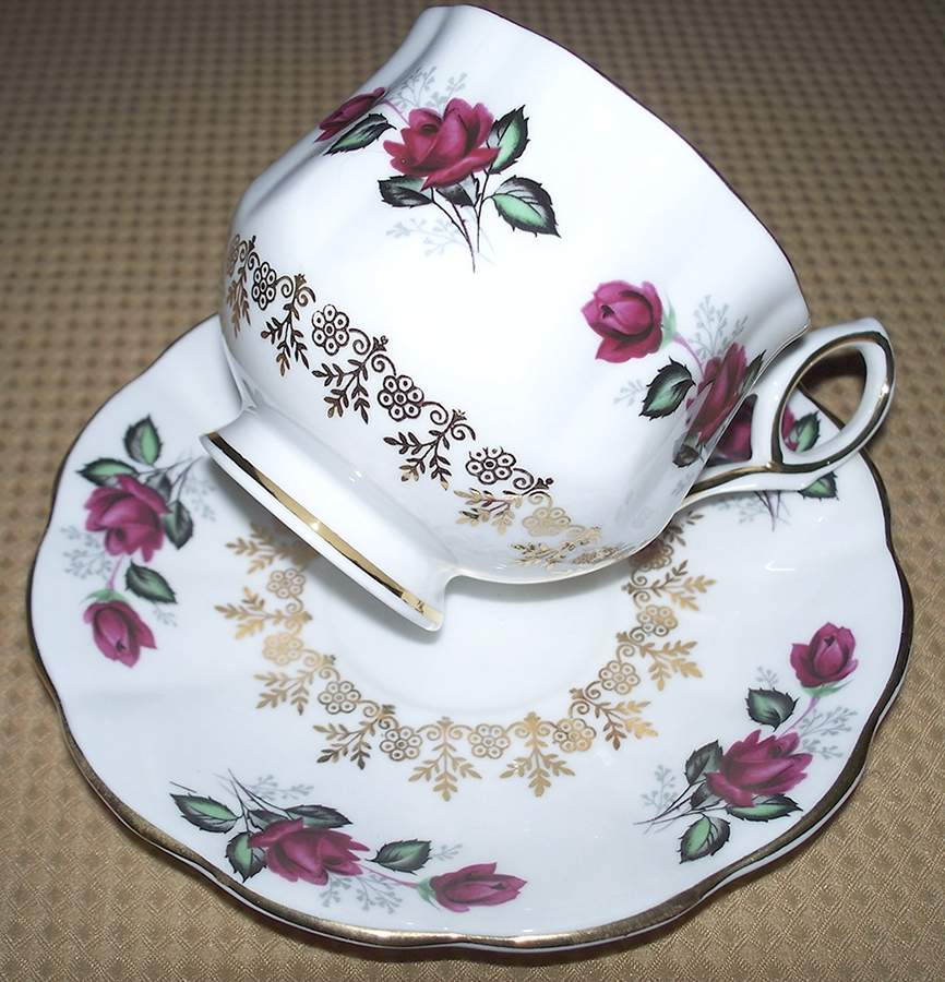 5766A Footed Cup & Saucer Set by Royal Dover-1