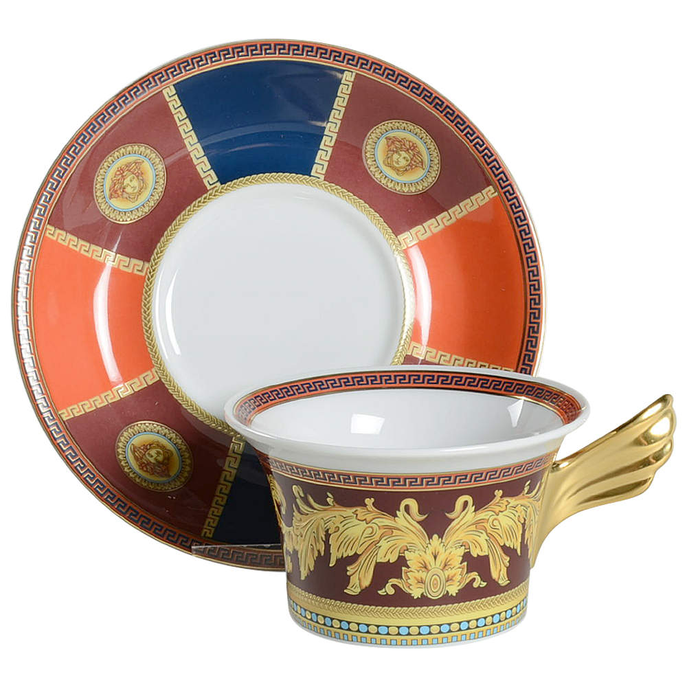 Iconic Heroes Flat Cup & Saucer Set by Rosenthal - Continental-1