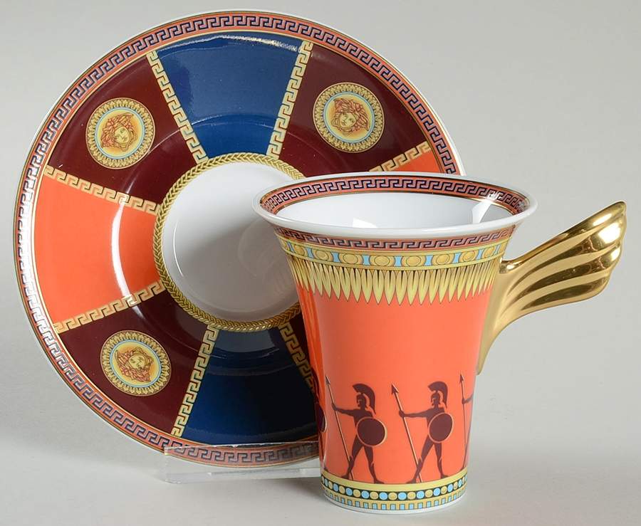 Iconic Heroes Flat Cup & Saucer Set by Rosenthal - Continental-1