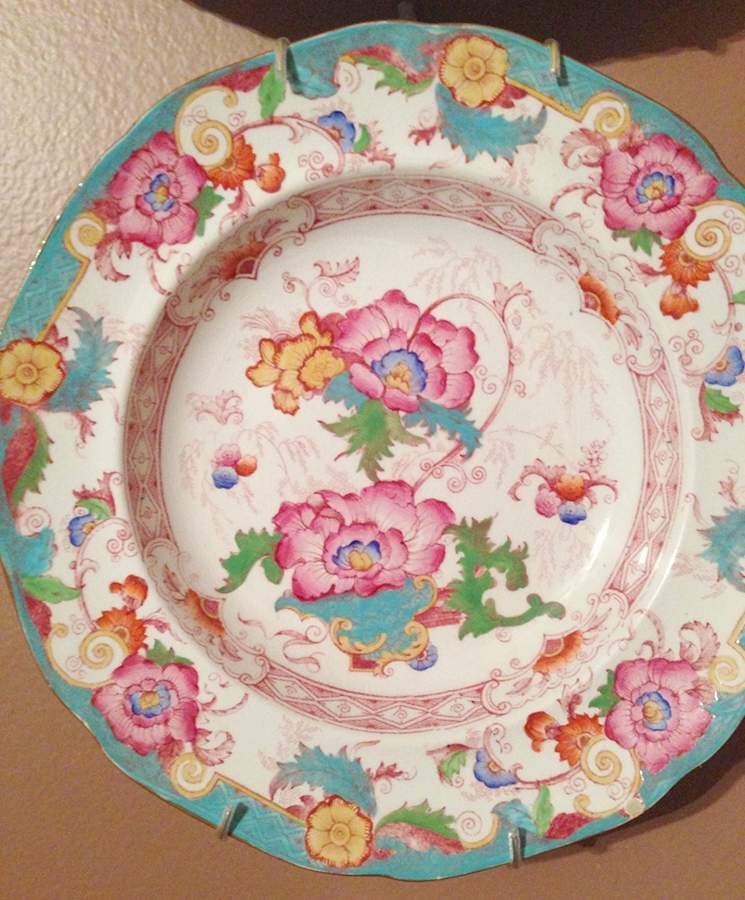 Bentick Turquoise Dinner Plate by Royal Cauldon-1