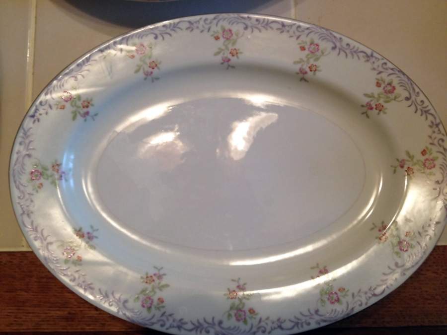 REG32 12" Oval Serving Platter by Regal (Japan)-1