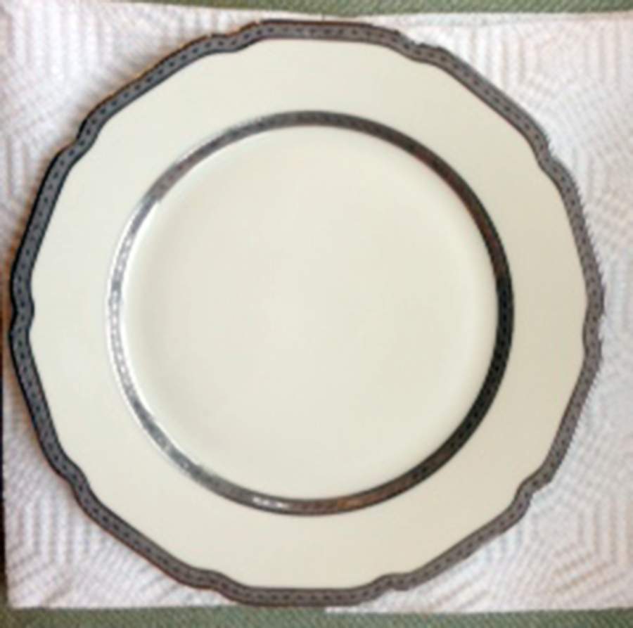 9064 Dinner Plate by Royal Ivory (Czech, Germany)-1