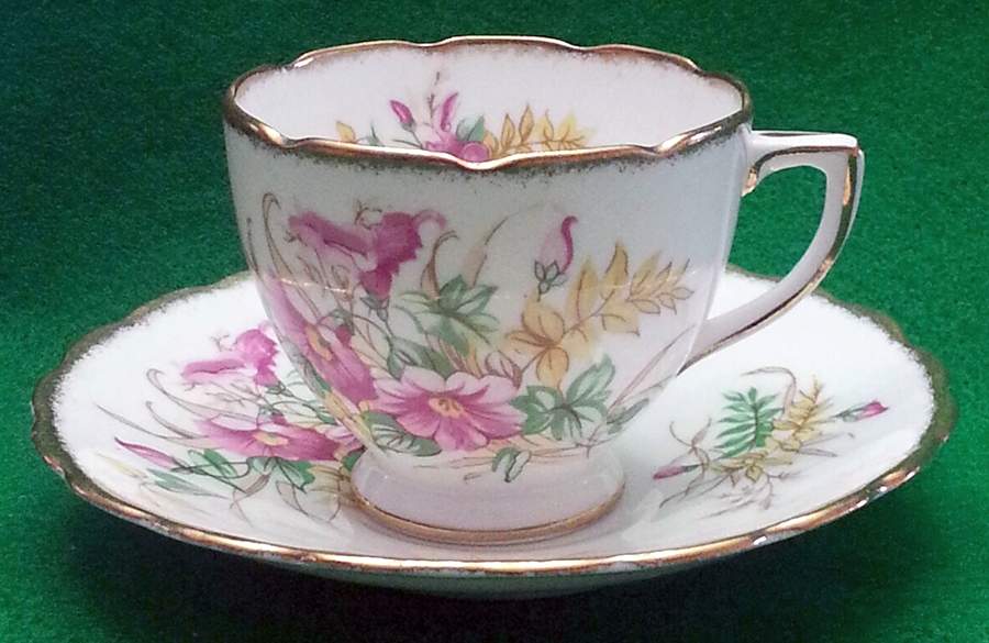 5031A Footed Cup & Saucer Set by Rosina-Queens-1