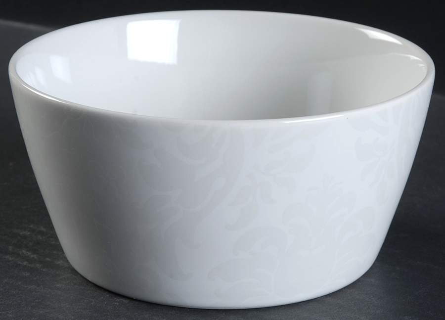 Damask Collection White Soup/Cereal Bowl by Roscher & Co-1