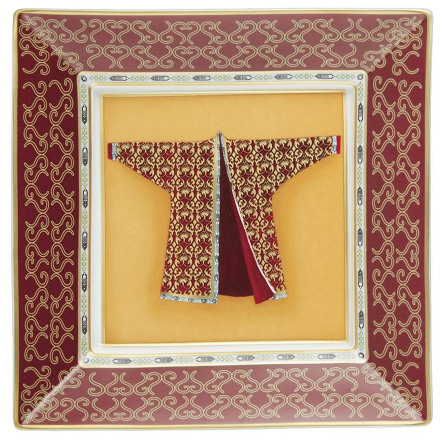 Kimono 6" Square Candy Dish by Raynaud-1