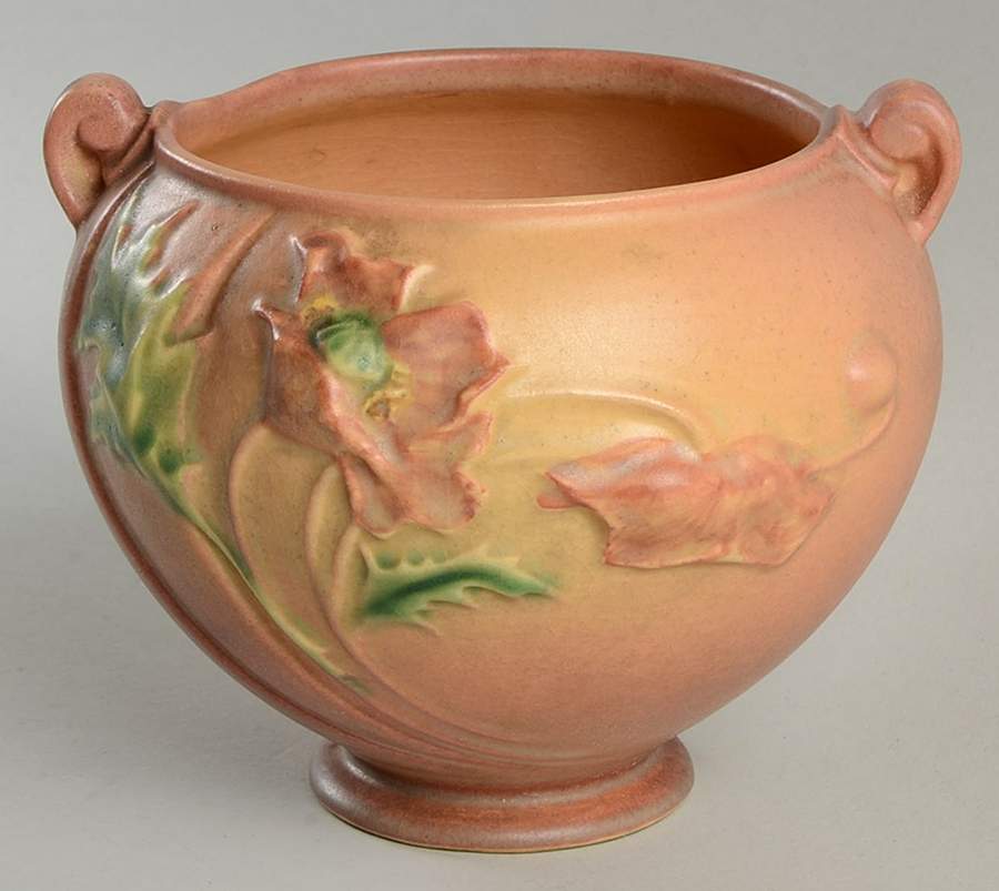 Poppy Pink 5" Flower Pot by Roseville-1