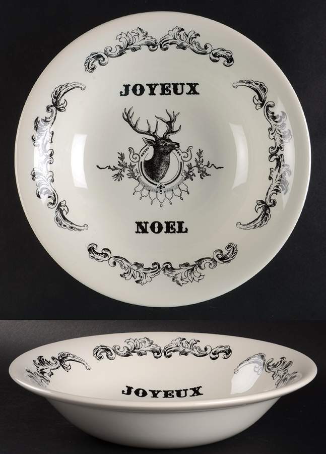 Joyeux Noel 10" Round Vegetable Bowl by Royal Stafford-1