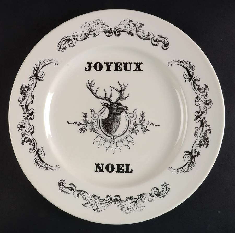 Joyeux Noel 12" Chop Plate (Round Platter) by Royal Stafford-1