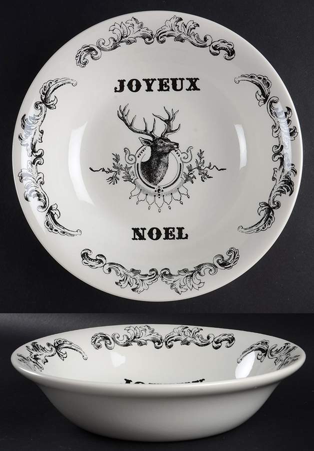 Joyeux Noel 9" Round Vegetable Bowl by Royal Stafford-1