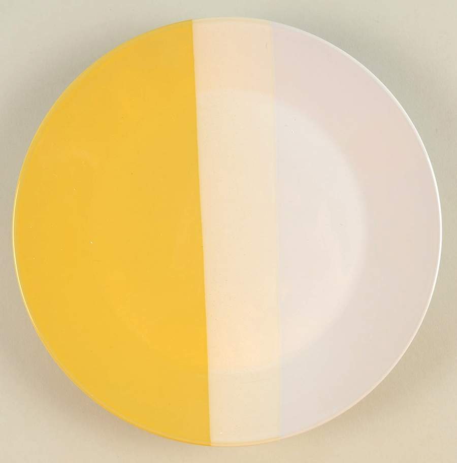 Tri Band Yellow Salad Plate by Room Essentials-1