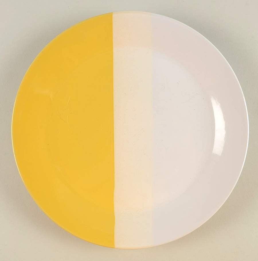Tri Band Yellow Dinner Plate by Room Essentials-1