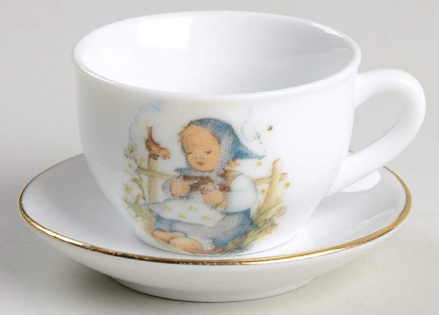 He Loves Me? Flat Toy Cup and Saucer Set by Reutter Porzellan-1