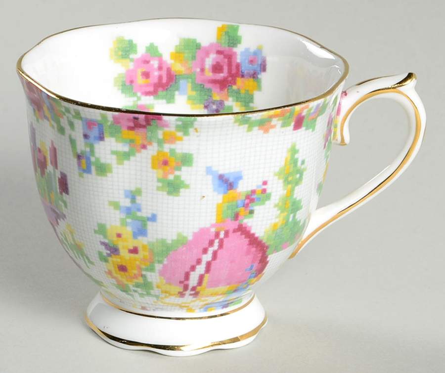 Lady Gay (Hampton, Countess, Gold Trim) Footed Cup by Royal Albert-1