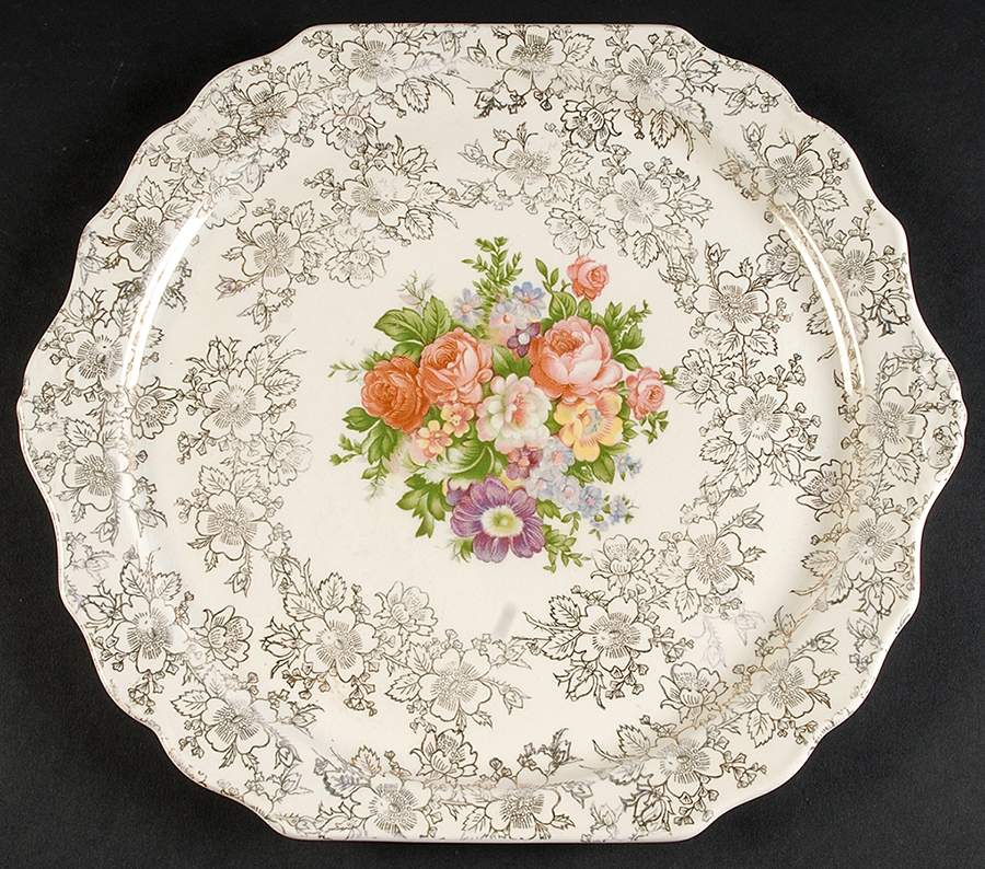 RYL374 Square Handled Cake Plate by Royal (USA)-1