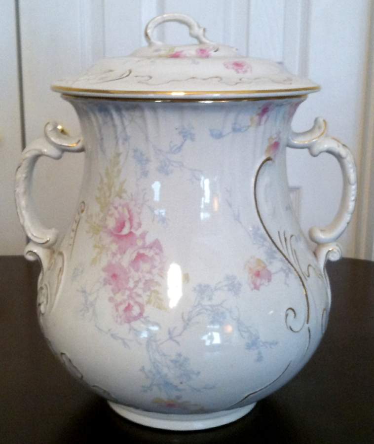 Rutland Pink Slop Jar & Lid by Royal Doulton-1