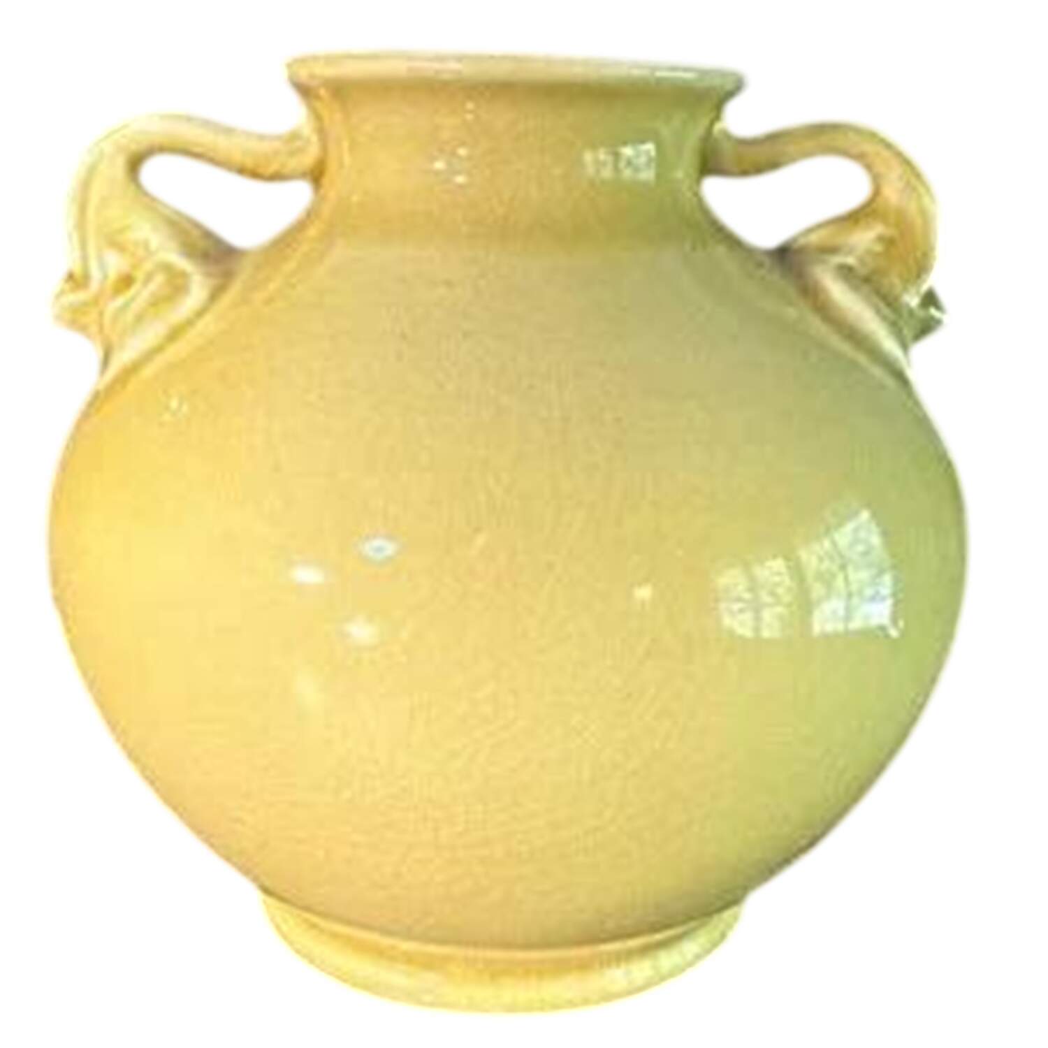 Art Pottery 6" Handled Vase by Red Wing-1