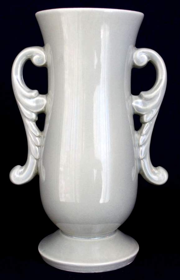 Art Pottery 7" Handled Vase by Red Wing-1
