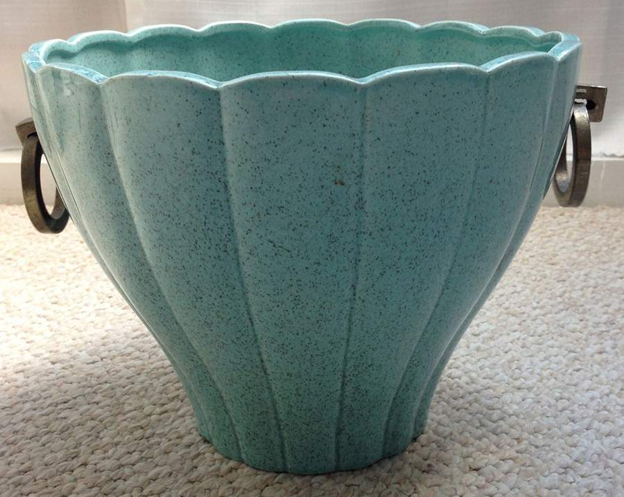Art Pottery 10" Jardiniere by Red Wing-1