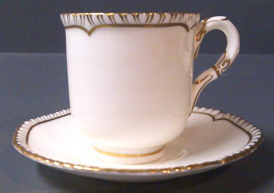 Empress Flat Demitasse Cup & Saucer Set by Royal Worcester-1