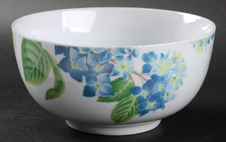 Hampton Hydrangea Blue Soup/Cereal Bowl by Royal Worcester-1
