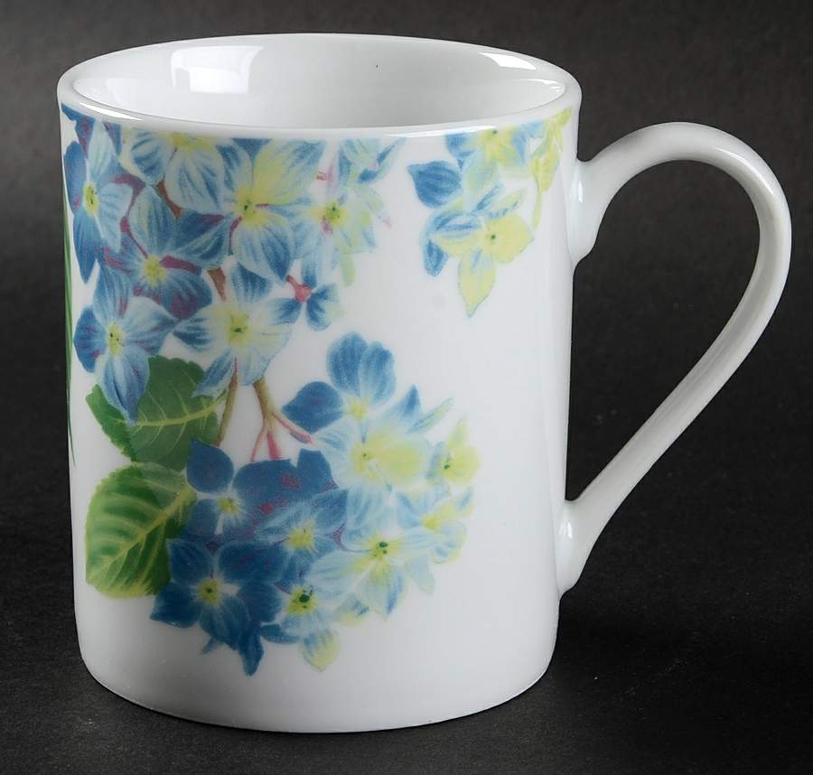 Hampton Hydrangea Blue Mug by Royal Worcester-1
