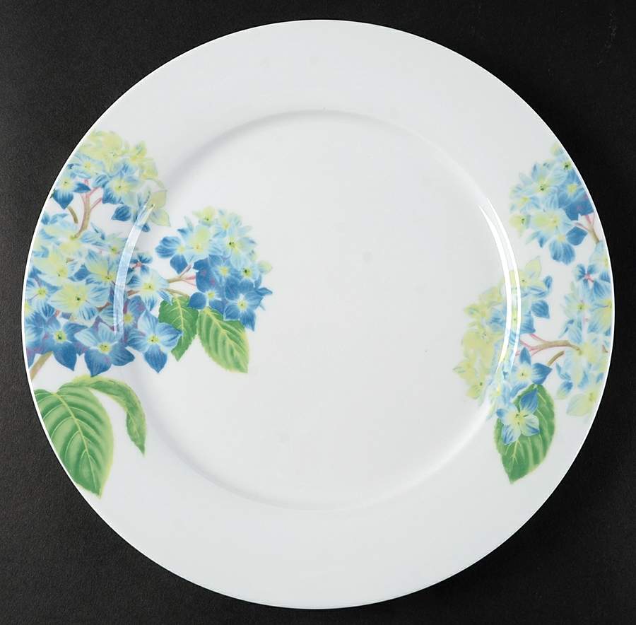Hampton Hydrangea Blue Dinner Plate by Royal Worcester-1