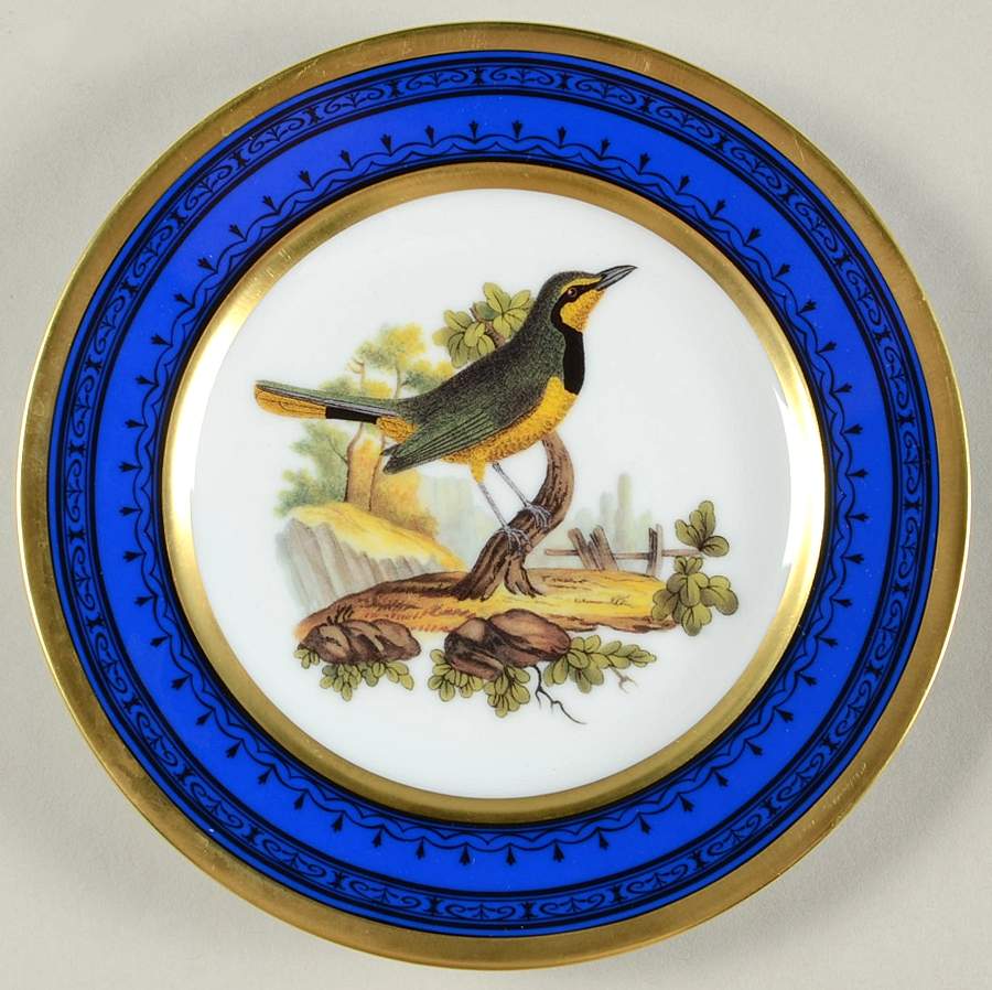 Jardin du Roi Blue Bread & Butter Plate by Royale (France)-1