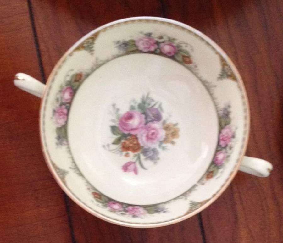 RHS78 Footed Cream Soup Bowl by Reinhold Schlegelmilch-1