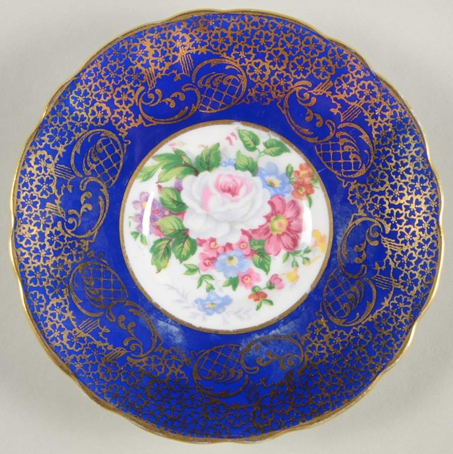 Empress Blue Saucer by Royal Stafford-1