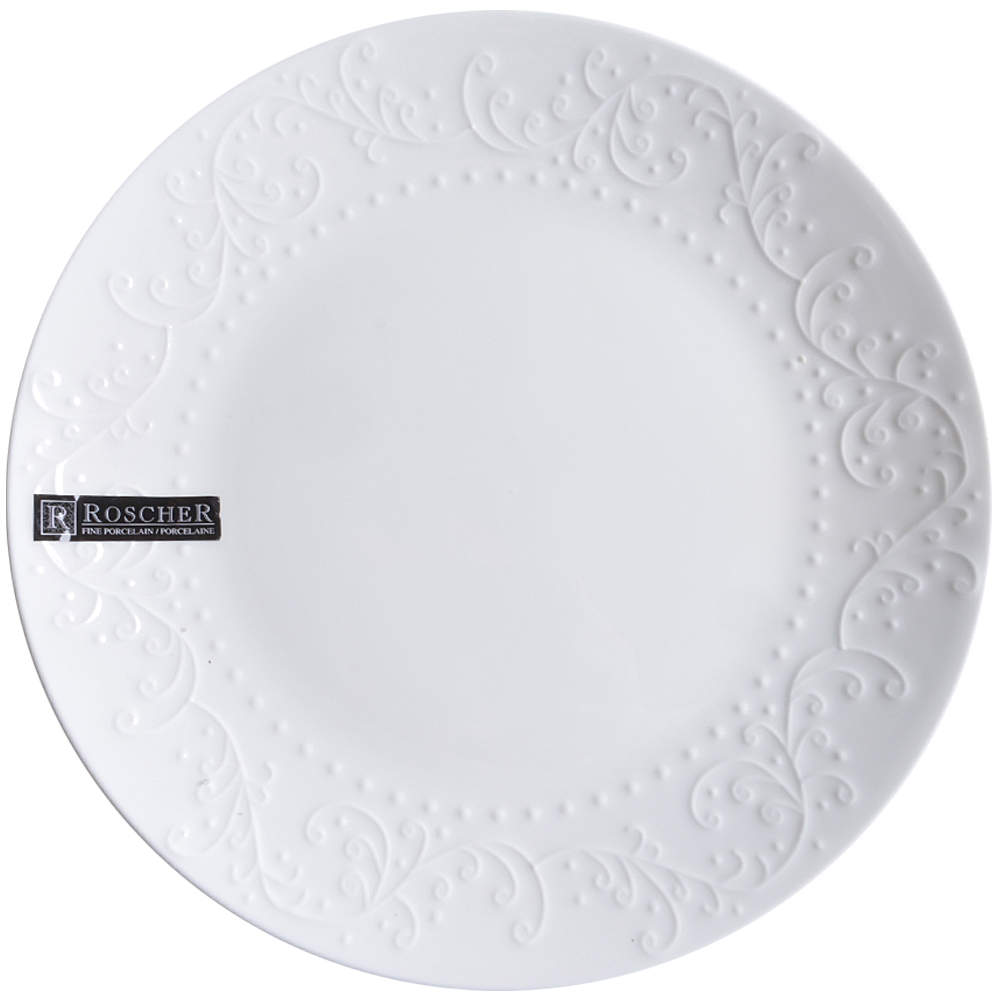 Scroll Hobnail Dinner Plate by Roscher & Co-1