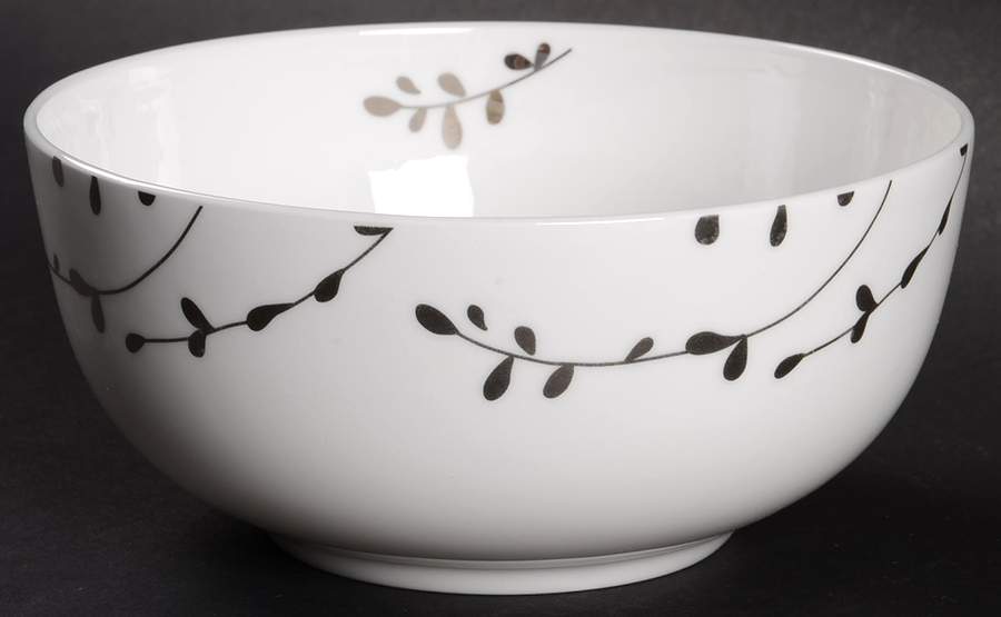 Floral Blossom Platinum Soup/Cereal Bowl by Roscher & Co-1